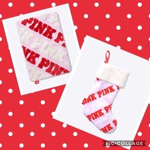 Pink Stocking and Rug bundle